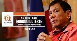 LIVE: Inauguration of Rodrigo Duterte