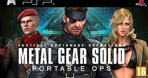 MGS: Portable Ops - New Game / PSP - Full Game