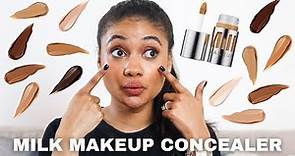 MILK MAKEUP CONCEALER REVIEW & TRY ON // milk makeup future fluid concealer review & try-on!