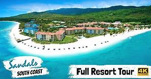 Sandals South Coast, Jamaica | Full Resort Walkthrough Tour & Review 4K | All Public Spaces! | 2021