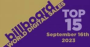 Billboard World Digital Song Sales Top 15 (September 16th, 2023)
