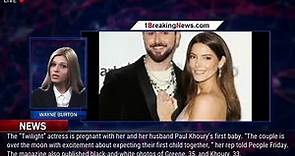 Ashley Greene is pregnant, expecting baby with husband Paul Khoury - 1breakingnews.com - video Dailymotion