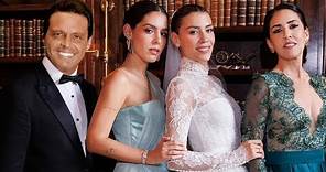 Luis Miguel posa junto a Stephanie Salas y Michelle Salas en su boda; todas las fotografías