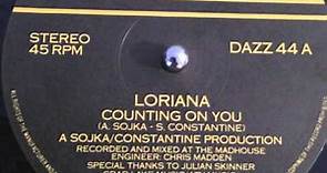 Loriana "counting on you"
