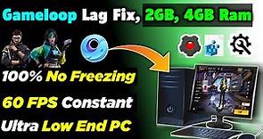 How To Fix Lag In Free Fire Gameloop - Gameloop Settings For 2GB OR 4GB Ram - No Lag