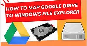 💾How to map Google Drive in Windows 10/11 🖥️