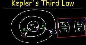 Kepler's Third Law of Planetary Motion Explained, Physics Problems, Period & Orbital Radius