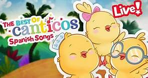 🔴Canticos Best Hits 💛 | LIVE | Spanish Songs for Kids🎵🎵 | Learn Spanish | Canticos #animals #song