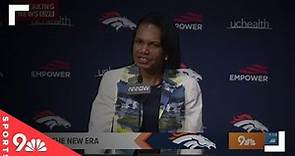 Condoleezza Rice talks about being part of Broncos ownership group