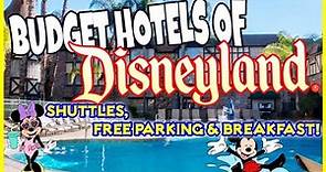 5 BUDGET Hotels of Disneyland! SHUTTLES, FREE PARKING & BREAKFAST! (Under $100 in 2022!)