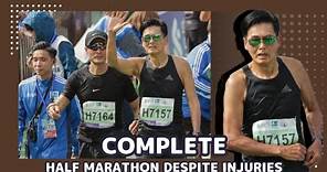 (Hong Kong Marathon) Chow Yun-Fat Completes Half Marathon Despite Injuries