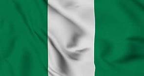 Nigeria Flag Waving Animation / 4K Stock Footage / Free Back Ground Video