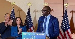 Michigan Gov. Gretchen Whitmer delivers remarks on election victory