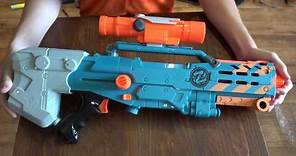 NERF Zombie Strike ZED Squad Longshot CS-12 Unboxing and Review