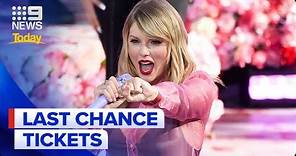 Taylor Swift tickets: Eras tour general sale tickets on sale today | 9 News Australia