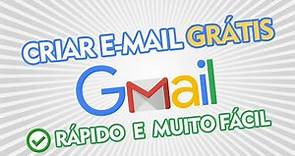 Como criar um EMAIL GRÁTIS no Gmail da google - Fácil e rápido