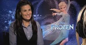 Idina Menzel talks about husband Taye Diggs in Disney's Frozen interview