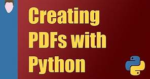 How to Create PDFs with Python and Reportlab