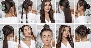 10 EASY HEATLESS BACK TO SCHOOL HAIRSTYLES!