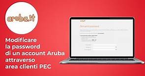 Modifica della password dell'account Aruba per i servizi Certificati - Guida