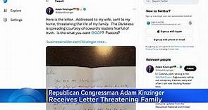 Congressman Adam Kinzinger, family receive death threat