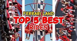 Top 5 rides at Ferrari Land - PortAventura world, Spain | 2022