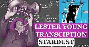 Lester Young - Stardust (Bb) Transcription