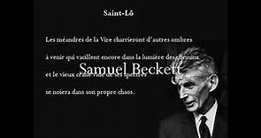 Saint-Lô, Samuel Beckett