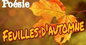 Poésie 🍃🍂 Feuilles d'automne d'Isabelle Jaccard 🍃🍂