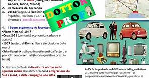 📘#2 ITALIA REPUBBLICANA- dal 1948 anni '60. il Centrismo de Gasperi + Boom economico italiano