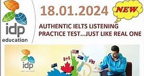BRITISH COUNCIL IELTS LISTENING PRACTICE TEST WITH ANSWERS | 18.01.2024