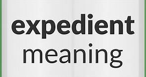 Expedient | meaning of Expedient