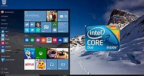 Windows 10 64 bit on intel core 2 duo with 2 gb ram !!!😳