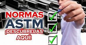 NORMAS ASTM para los ACEROS y su clasificación en México