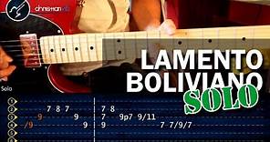 Cómo tocar "Lamento Boliviano" de Enanitos Verdes - SOLO - Guitarra Electrica (HD) - Christianvib