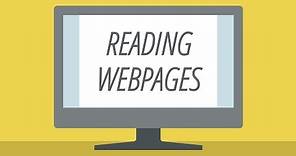 Tips for Reading Webpages