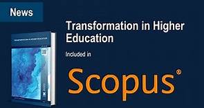 Transformation in Higher Education (Journal) included in Scopus