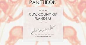 Guy, Count of Flanders Biography - Count of Flanders from 1251 to 1305