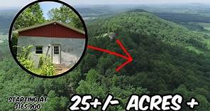 25 Acres Land For Sale, Mountain Views, Block Home & More in Alabama