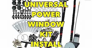 how to install UNIVERSAL power window KIT and INFO DIY