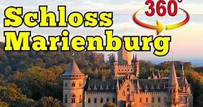 Schloss Marienburg Rundgang - 360 Grad - 360 degrees footage Castle Marienburg Germany