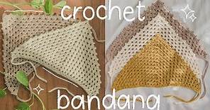 EASY Crochet Granny Triangle Bandana | Hayhay Crochet