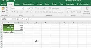 Cómo calcular el IVA en Excel