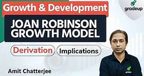 Joan Robinson Growth Model | Economics | UGC NET 2021 | Gradeup | Amit Chatterjee