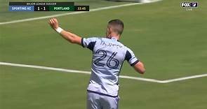 Erik Thommy puts in a laser goal to bring Sporting KC to a 1-1 tie with Portland