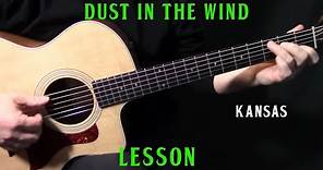 how to play "Dust In the Wind" on guitar by Kansas acoustic guitar lesson tutorial