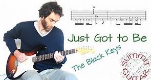 The Black Keys - Just Got to Be - Guitar lesson / tutorial / cover with tablature