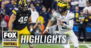 No. 2 Michigan Wolverines vs. No. 16 Iowa Hawkeyes Highlights | Big Ten Championship