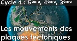SVT - Cycle 4 - COURS - Les mouvements des plaques tectoniques