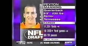 Colts Select QB Peyton Manning (1998 NFL Draft)